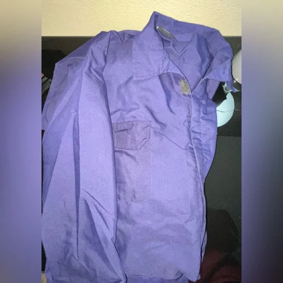 Brand New Mens Work Coveralls Turners Workwear Size Large Navy Blue Cargo Zip up - Picture 3 of 5